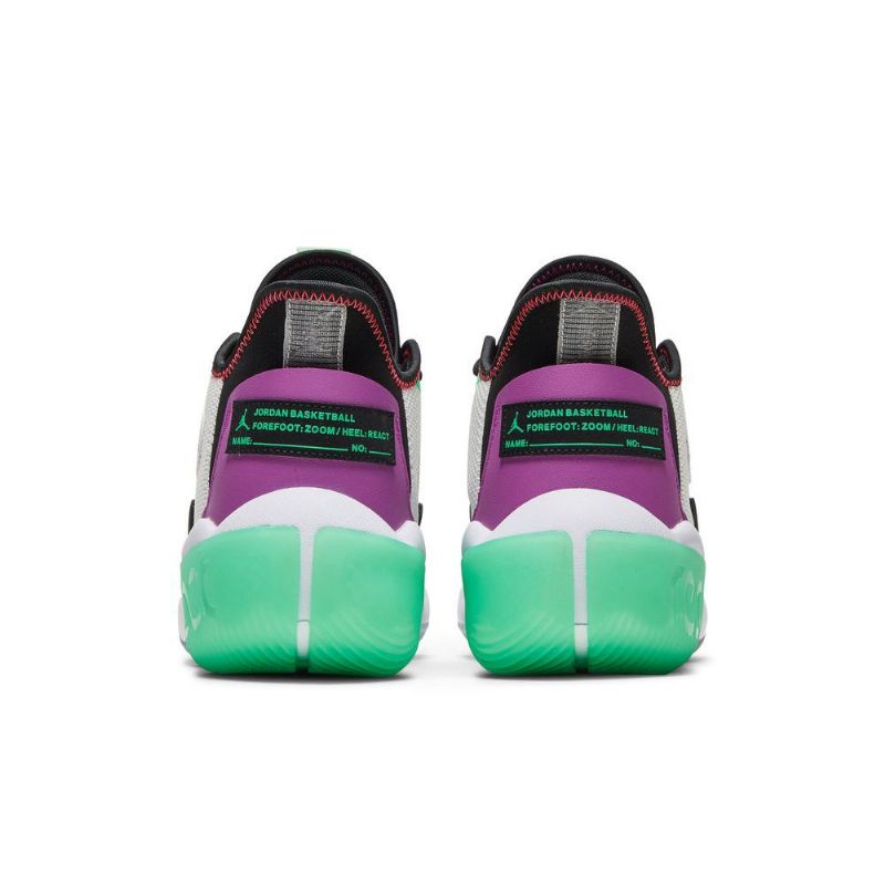 Air Jordan React Elevation Hvit Lilla Rød Grønn Svart Herresko