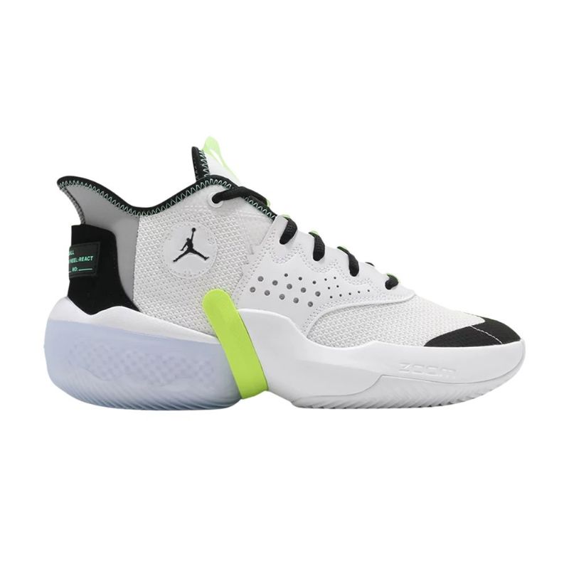Air Jordan React Elevation Hvit Svart Grønn Herresko