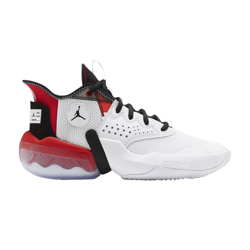 Air Jordan React Elevation Pf Hvit Rød Svart Herresko