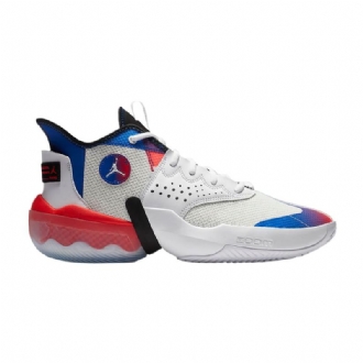 Air Jordan React Elevation Pf Hvit Svart Blå Rød Herresko