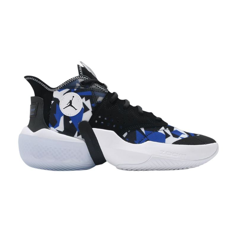 Air Jordan React Elevation Svart Blå Hvit Herresko