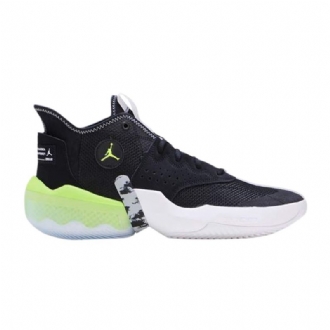 Air Jordan React Elevation Svart Grå Grønn Hvit Herresko