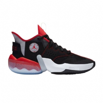 Air Jordan React Elevation Svart Grå Rød Herresko