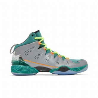 Air Jordan Melo M10 Sølv Grønn Oransje Herresko