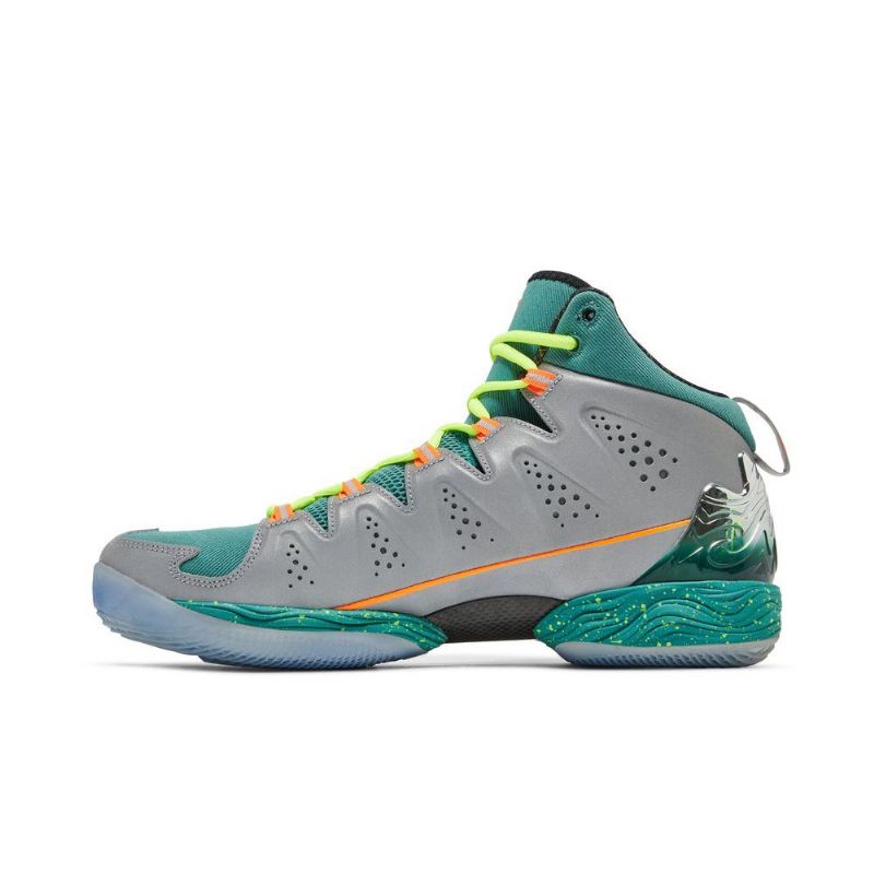Air Jordan Melo M10 Sølv Grønn Oransje Herresko