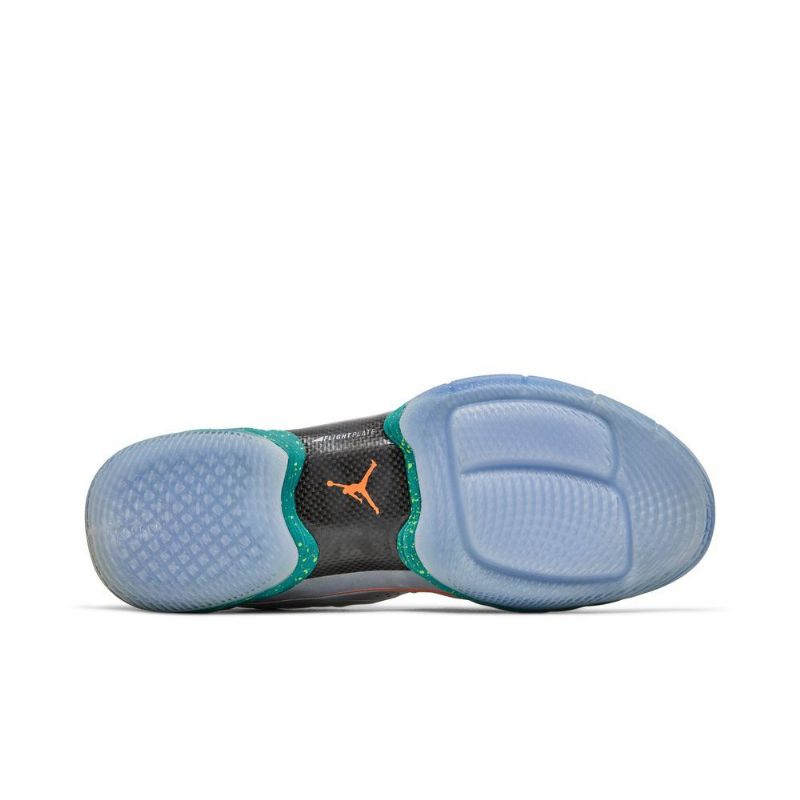 Air Jordan Melo M10 Sølv Grønn Oransje Herresko
