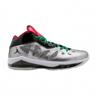 Air Jordan Melo M8 Advance Sølv Svart Rød Grønn Herresko