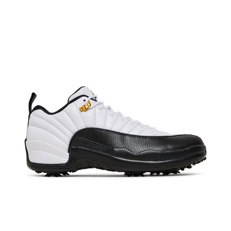 Air Jordan 12 Low Golf Hvit Svart Herresko