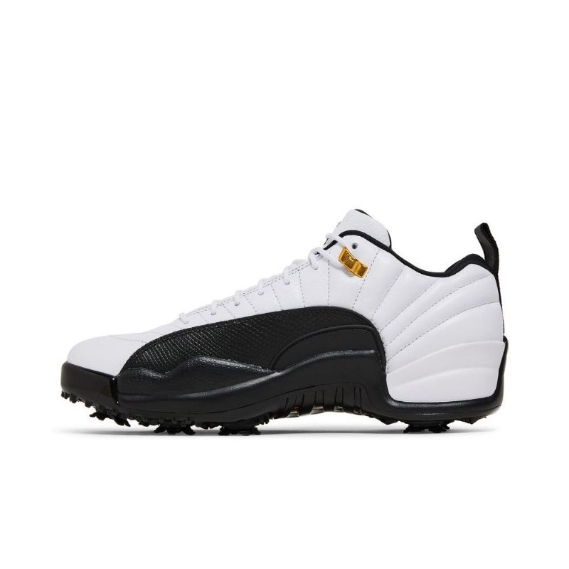 Air Jordan 12 Low Golf Hvit Svart Herresko