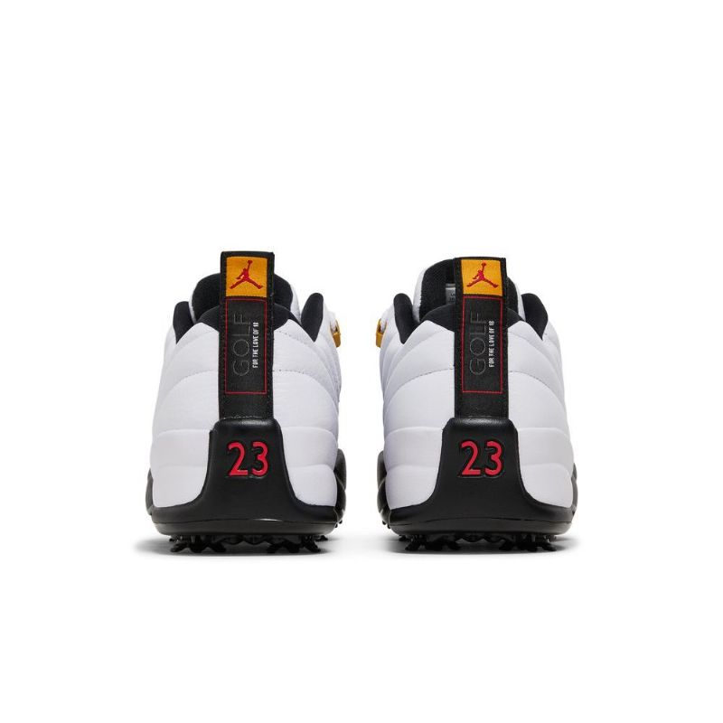 Air Jordan 12 Low Golf Hvit Svart Herresko