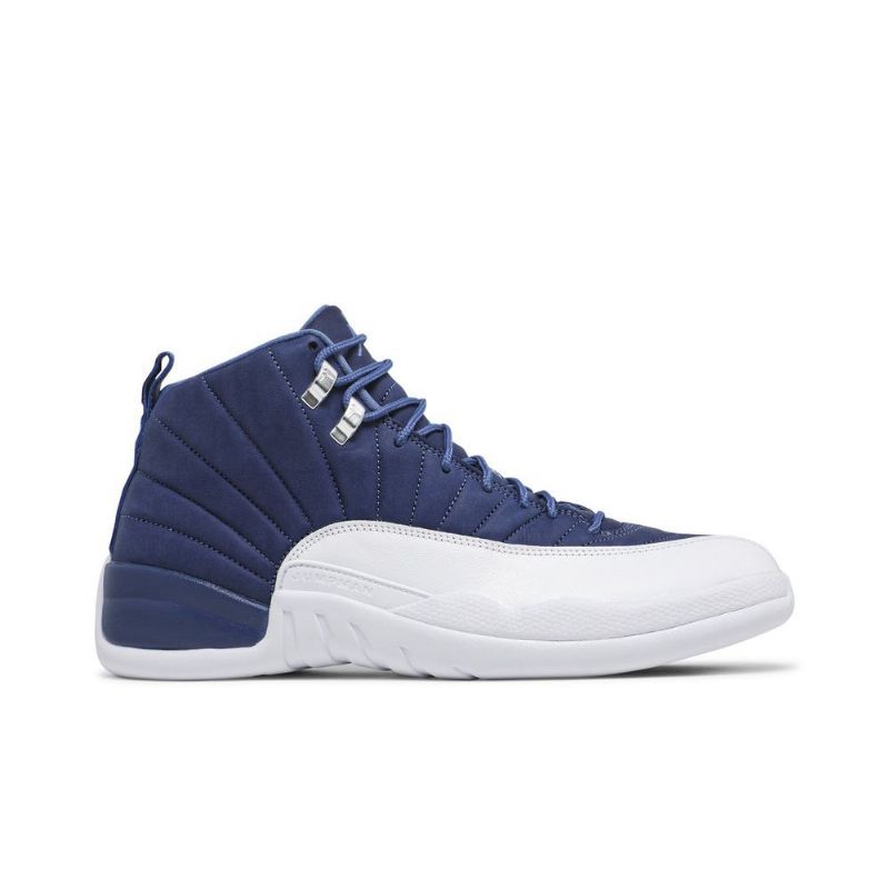 Air Jordan 12 Retro Blå Hvit Herresko