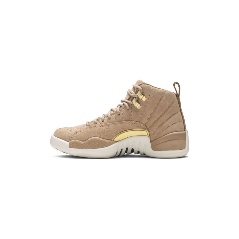 Air Jordan 12 Retro Hvit Brun Gull Damesko