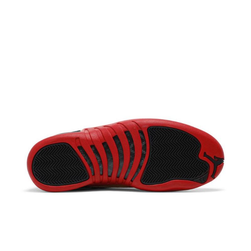 Air Jordan 12 Retro Low Se Svart Rødt Gull Herresko
