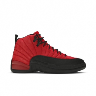 Air Jordan 12 Retro Røde Svarte Herresko