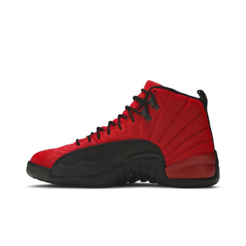 Air Jordan 12 Retro Røde Svarte Herresko