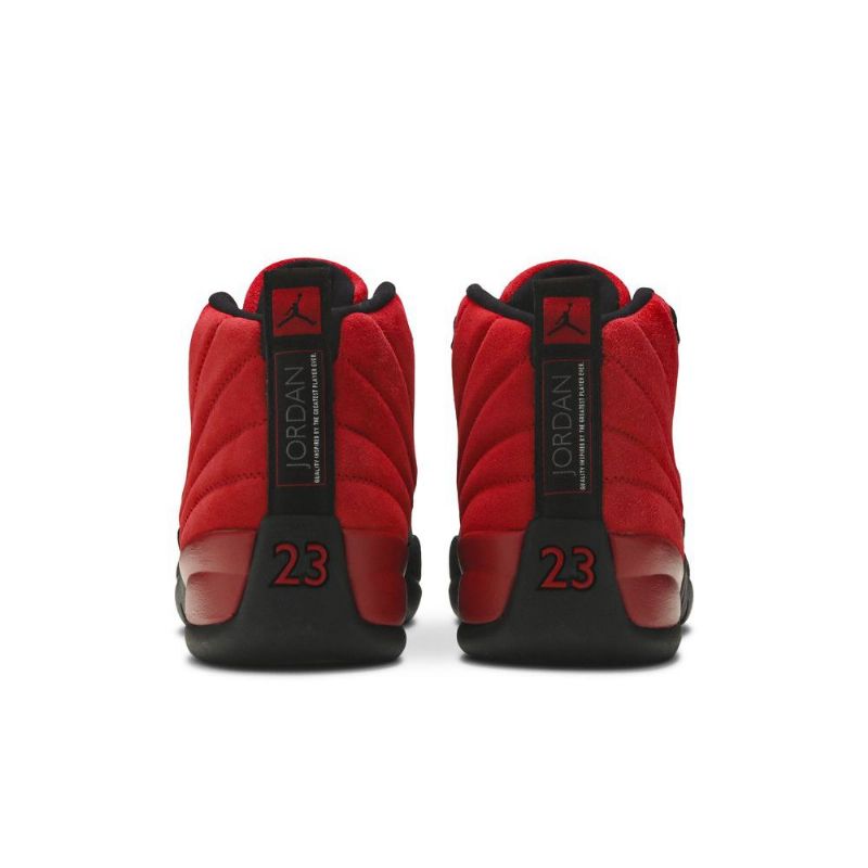 Air Jordan 12 Retro Røde Svarte Herresko