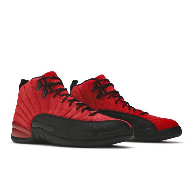 Air Jordan 12 Retro Røde Svarte Herresko