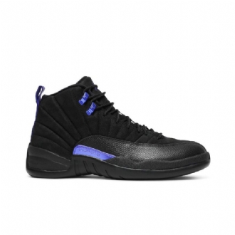 Air Jordan 12 Retro Svart Blå Herresko