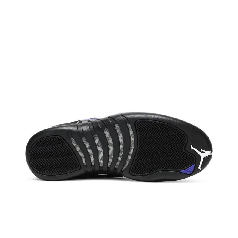 Air Jordan 12 Retro Svart Blå Herresko