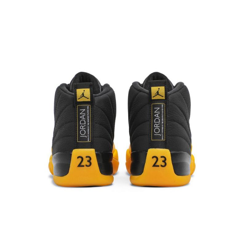 Air Jordan 12 Retro Svart Gull Herresko