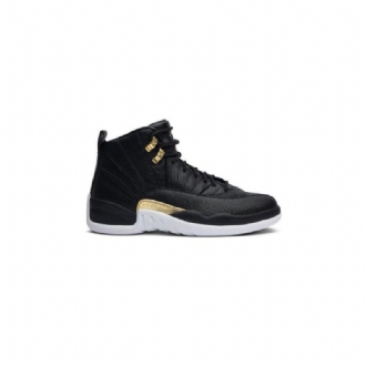 Air Jordan 12 Retro Svart Gull Hvit Damesko