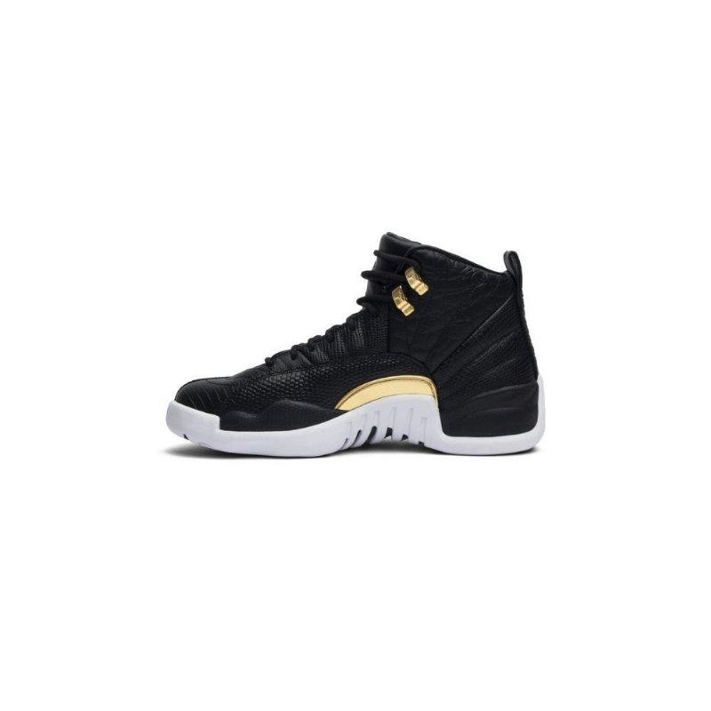Air Jordan 12 Retro Svart Gull Hvit Damesko