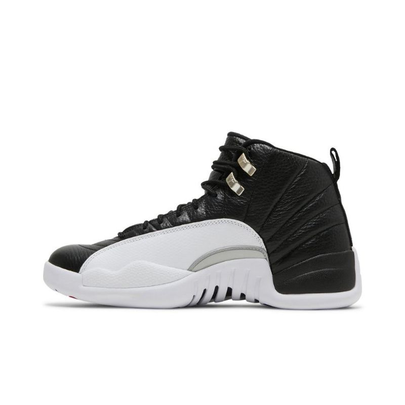 Air Jordan 12 Retro Svart Hvit Rød Herresko