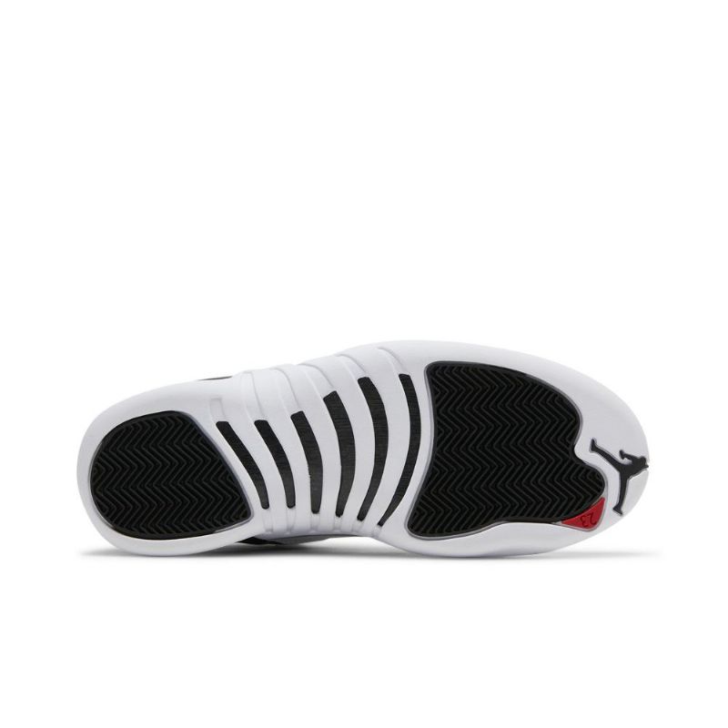 Air Jordan 12 Retro Svart Hvit Rød Herresko