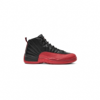 Air Jordan 12 Retro Svart Rød Herresko