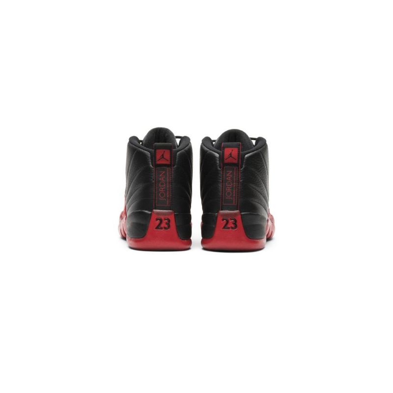Air Jordan 12 Retro Svart Rød Herresko