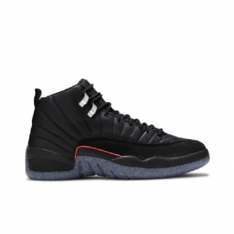 Air Jordan 12 Utility Svart Rød Hvit Herresko