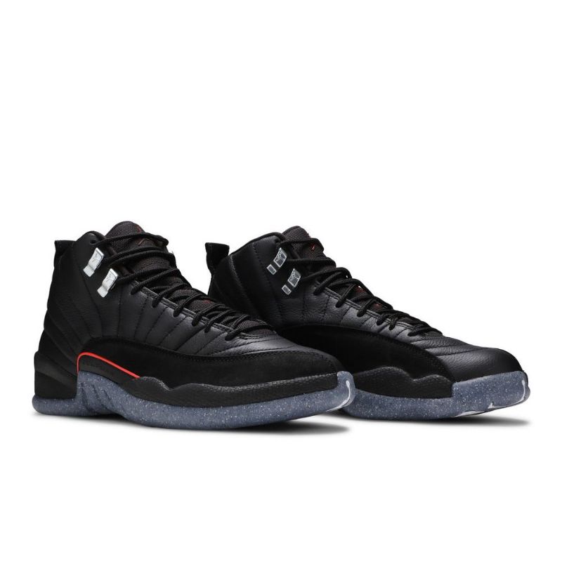 Air Jordan 12 Utility Svart Rød Hvit Herresko