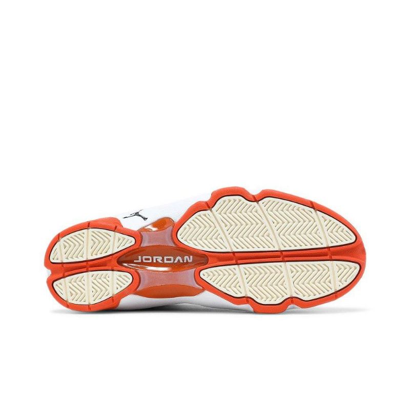 Air Jordan Og Beige Oransje Svart Hvit Damesko