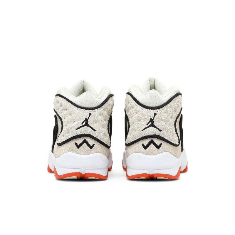 Air Jordan Og Beige Oransje Svart Hvit Damesko