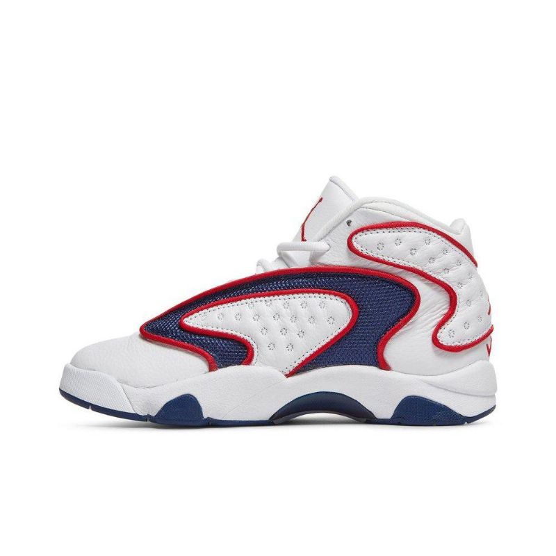 Air Jordan Og Hvit Rød Marineblå Damesko