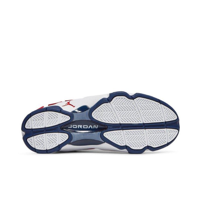 Air Jordan Og Hvit Rød Marineblå Damesko