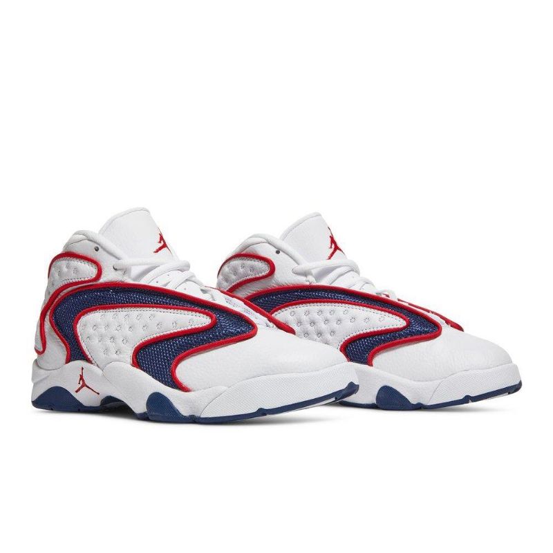 Air Jordan Og Hvit Rød Marineblå Damesko