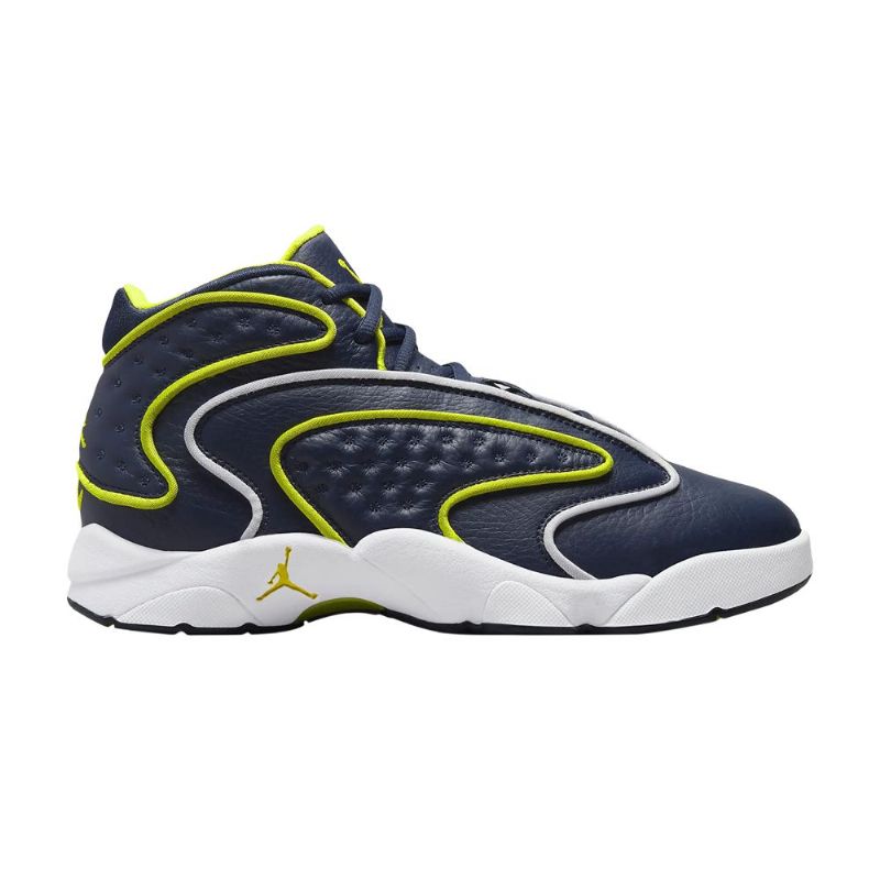 Air Jordan Og Mørke Blå Grønn Grå Damesko