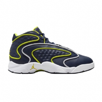 Air Jordan Og Mørke Blå Grønn Grå Damesko