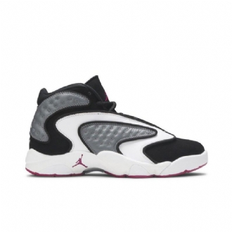 Air Jordan Og Svart Grå Hvit Lilla Damesko