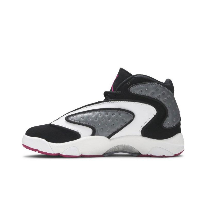 Air Jordan Og Svart Grå Hvit Lilla Damesko