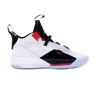 Air Jordan 33 Pf Hvit Svart Rød Herresko