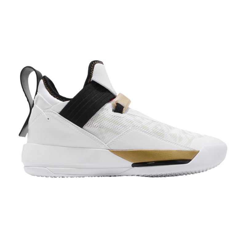 Air Jordan 33 Se Ep Hvitt Gull Svart Herresko