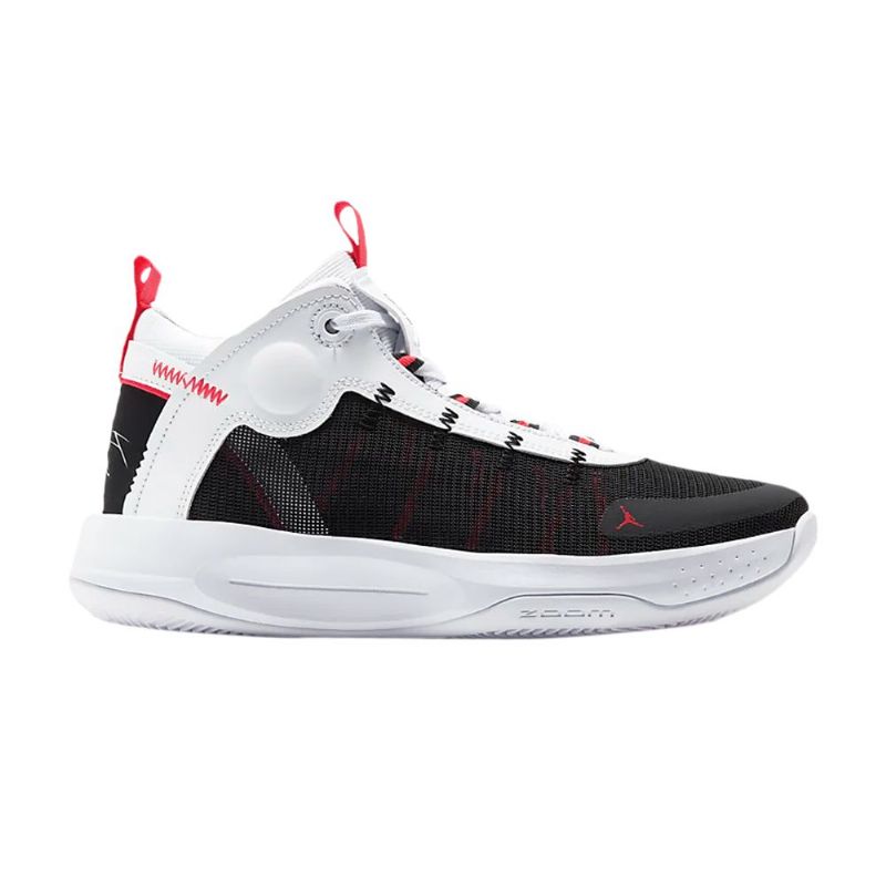 Air Jordan Jumpman 2020 Hvit Svart Rød Sølv Herresko