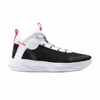 Air Jordan Jumpman 2020 Hvit Svart Rød Sølv Herresko