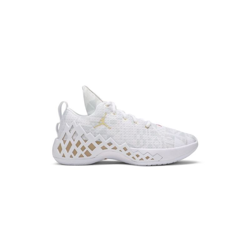 Air Jordan Jumpman Diamond Low Pf Hvit Gull Herresko