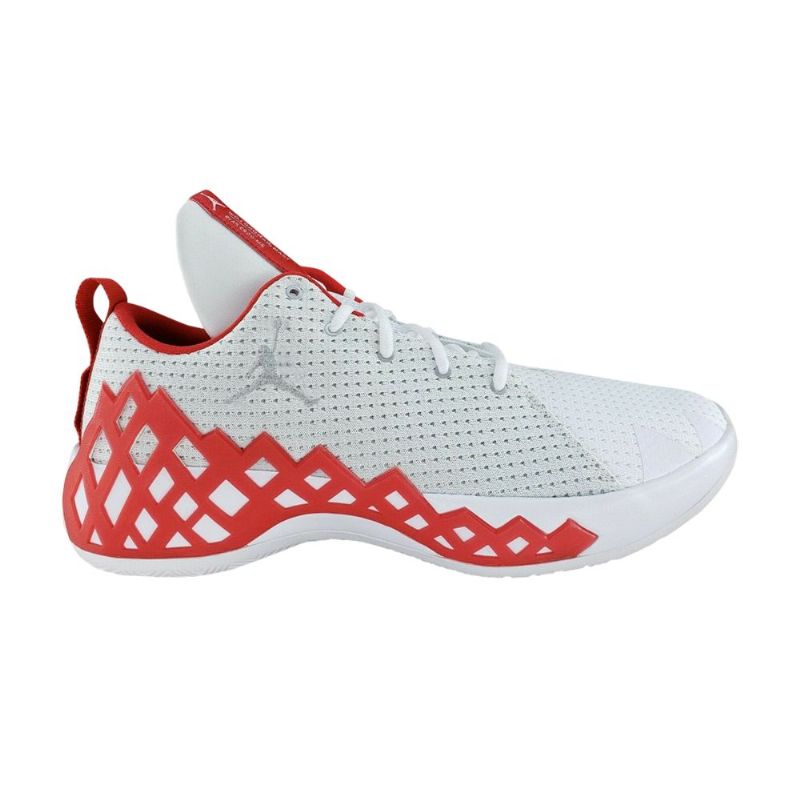Air Jordan Jumpman Diamond Low Tb Hvit Rød Sølv Herresko