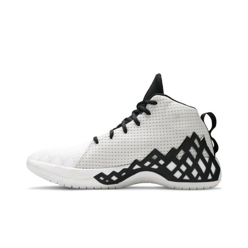 Air Jordan Jumpman Diamond Mid Hvit Svart Herresko