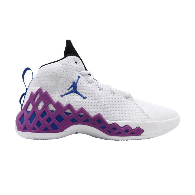 Air Jordan Jumpman Diamond Mid Pf Hvit Blå Lilla Herresko