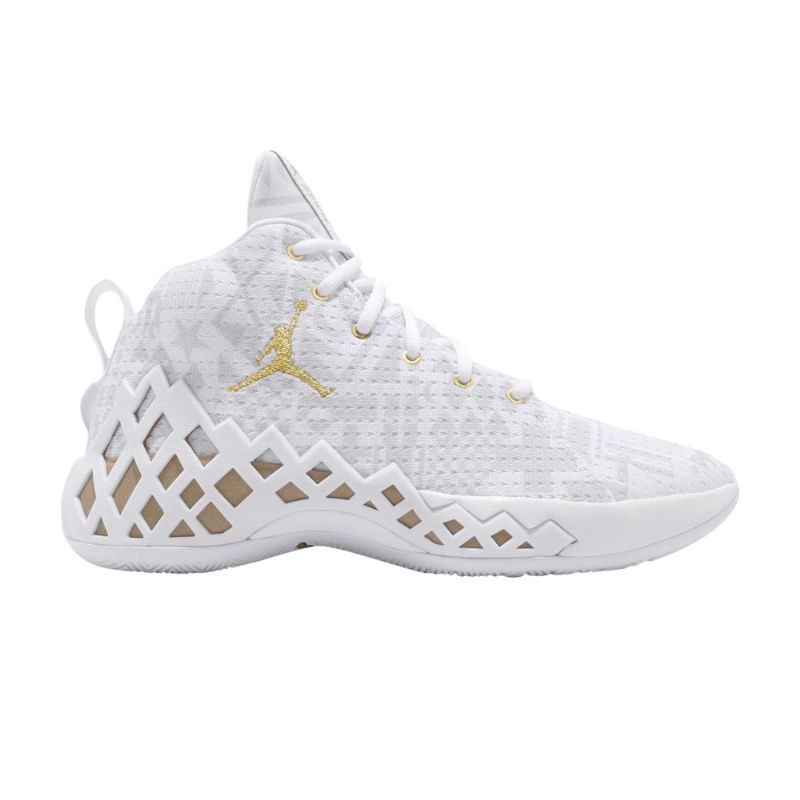 Air Jordan Jumpman Diamond Mid Pf Hvitt Gull Herresko